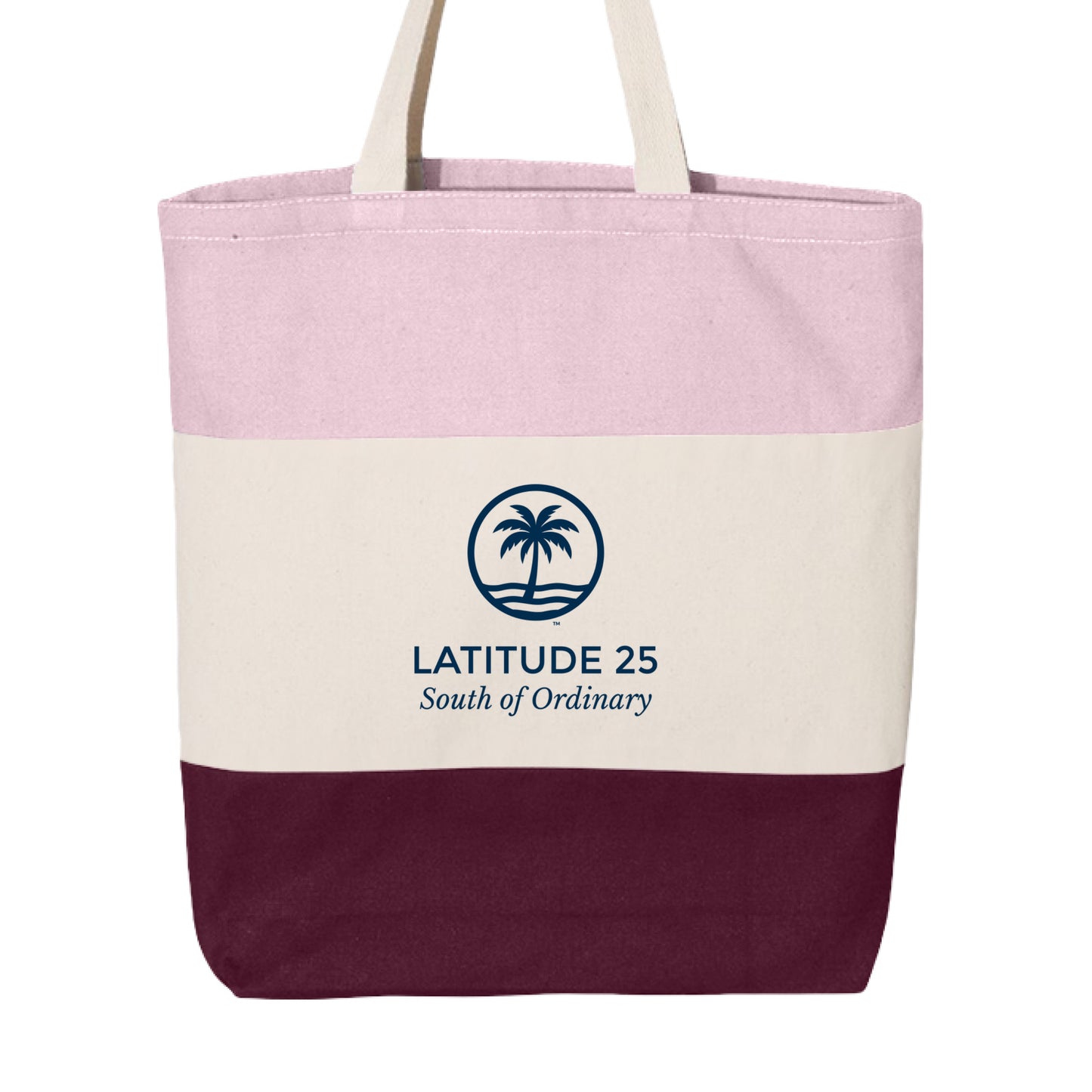 Maroon/ Natural/ Light Pink - FRONT