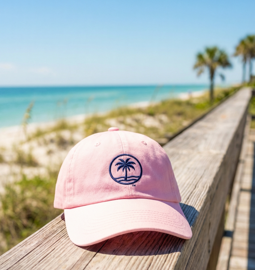 Latitude 25 Palm Coastal Baseball Hat